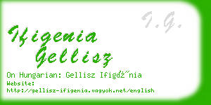 ifigenia gellisz business card